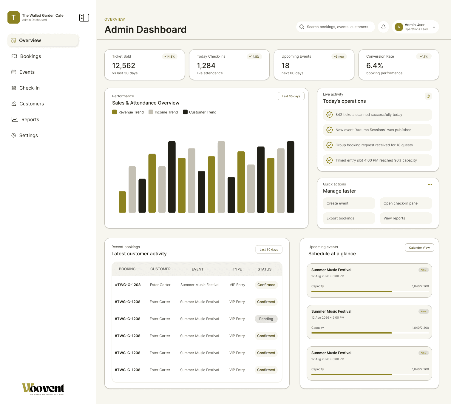 Woovent Ticketing Platform screenshot 1
